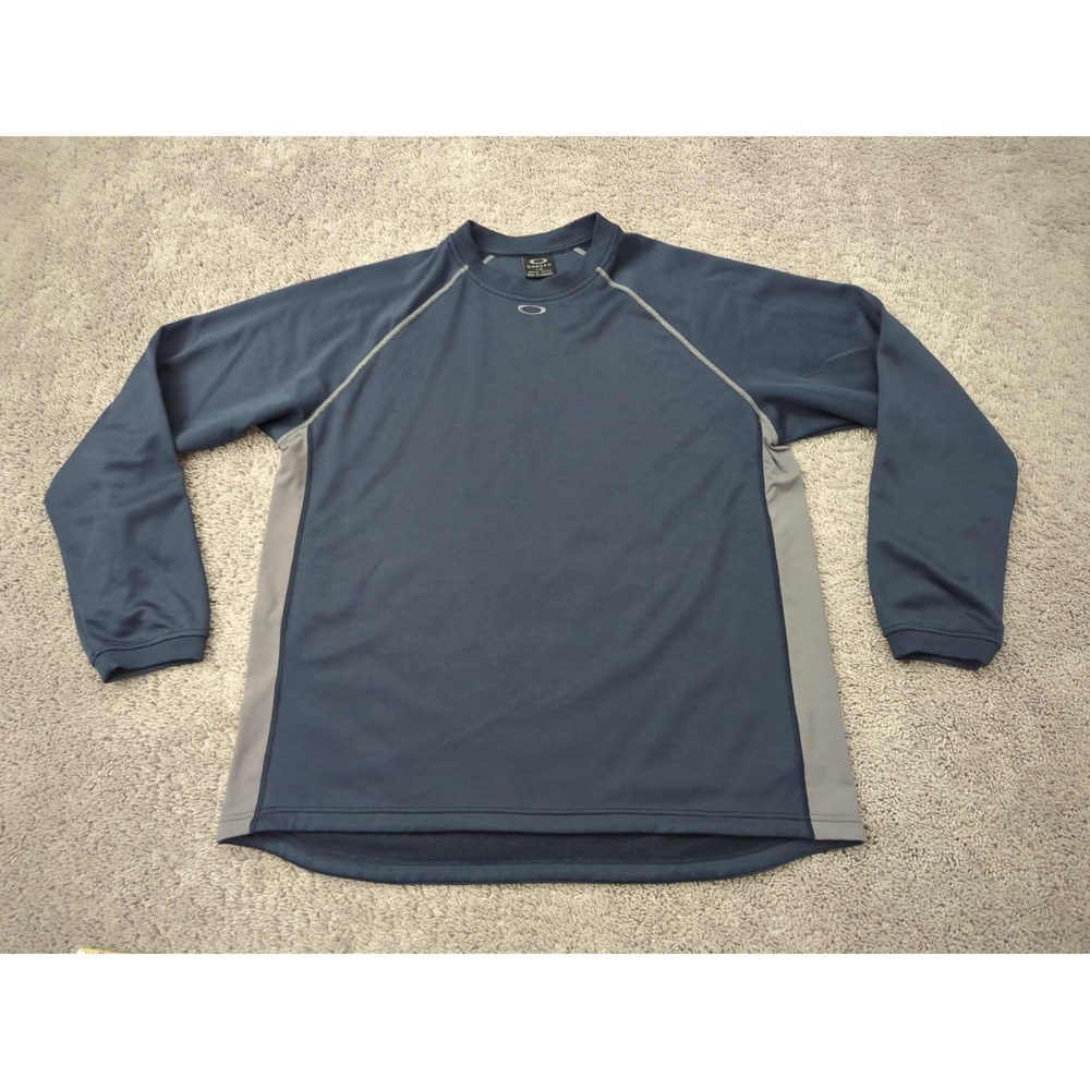 Vintage Oakley Pullover Mens L Two Tone Raglan Fleece Lined Performance
